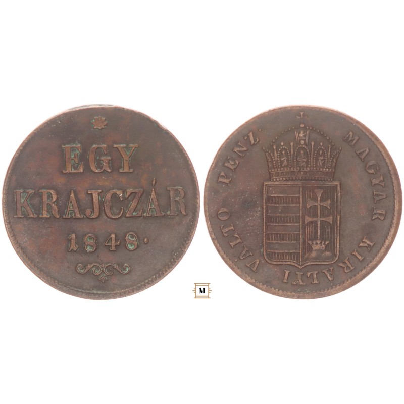 Szabadságharc 1 krajcár 1848