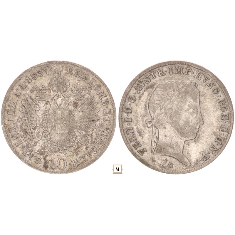 V. Ferdinánd 10 krajcár 1837 A