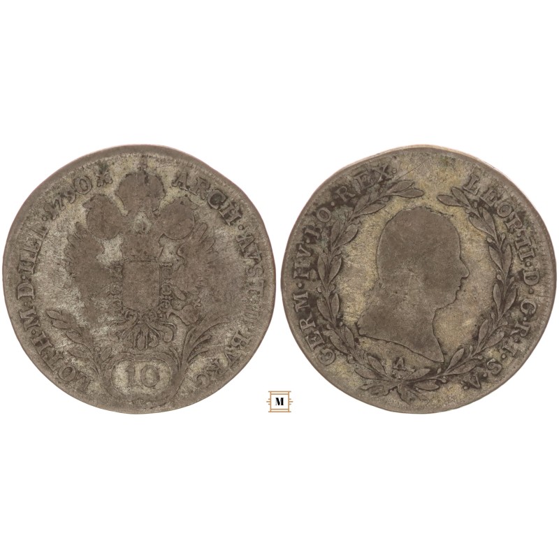 II. Lipót 10 krajcár 1790 A