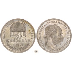 Ferenc József 20 krajcár 1869 KB