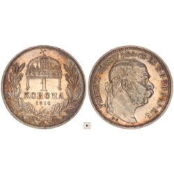 Ferenc József 1 korona 1914 KB