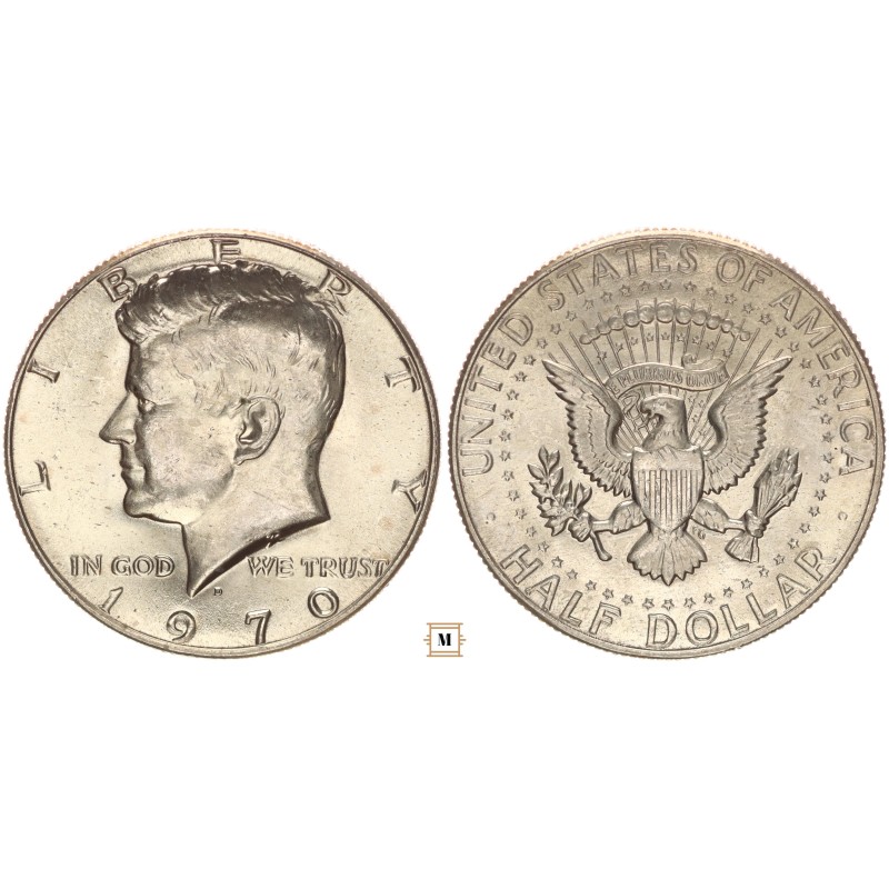 USA Kennedy 1/2 dollár 1970 R!