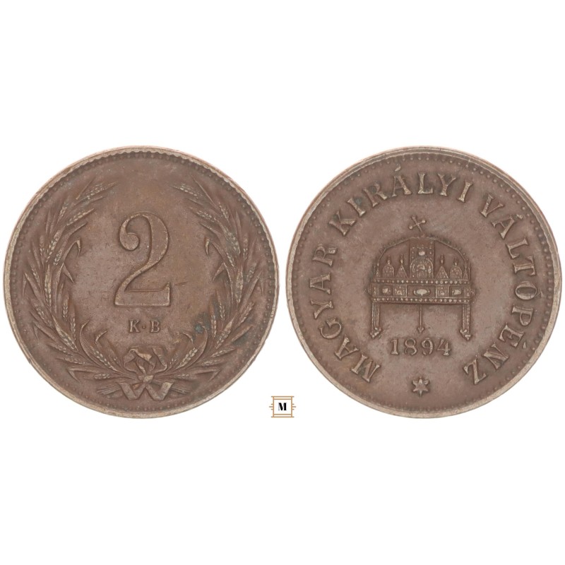 2 fillér 1894