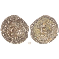 Mária 1382-1387/1395 denár liliom ÉH 443 Kassa