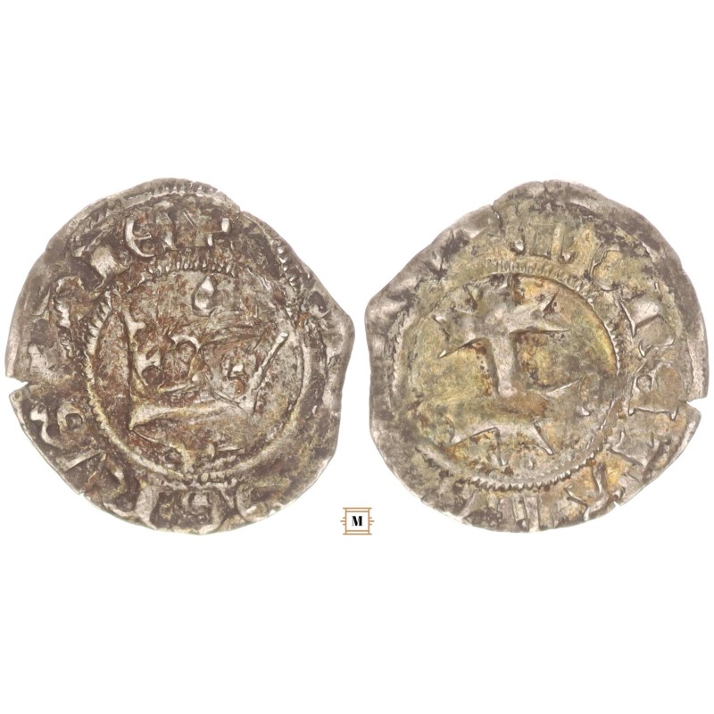 Mária 1382-1387/1395 denár liliom ÉH 443 Kassa