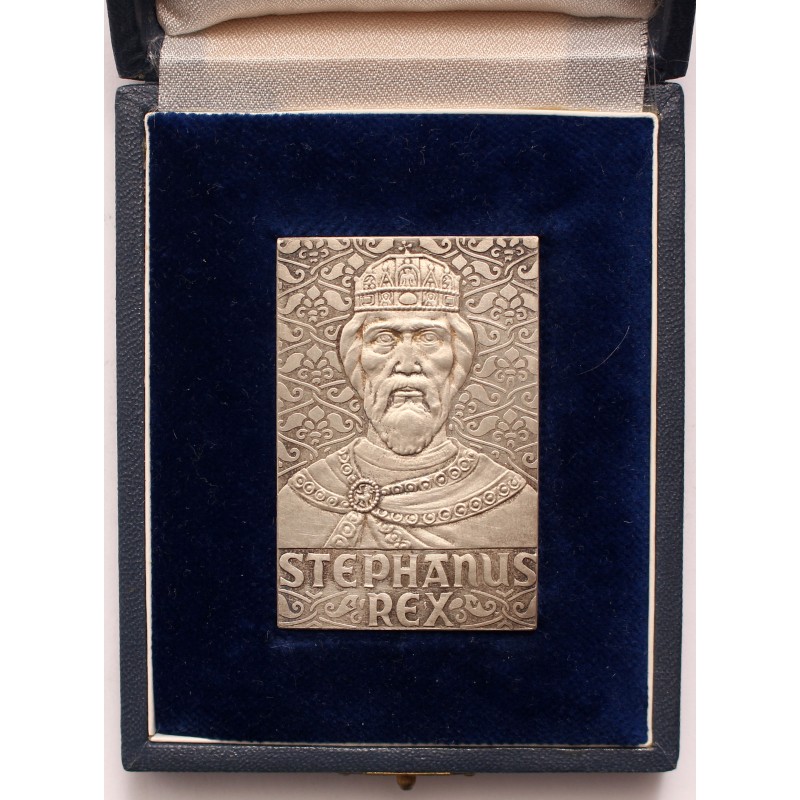 Szent István ezüst plakett