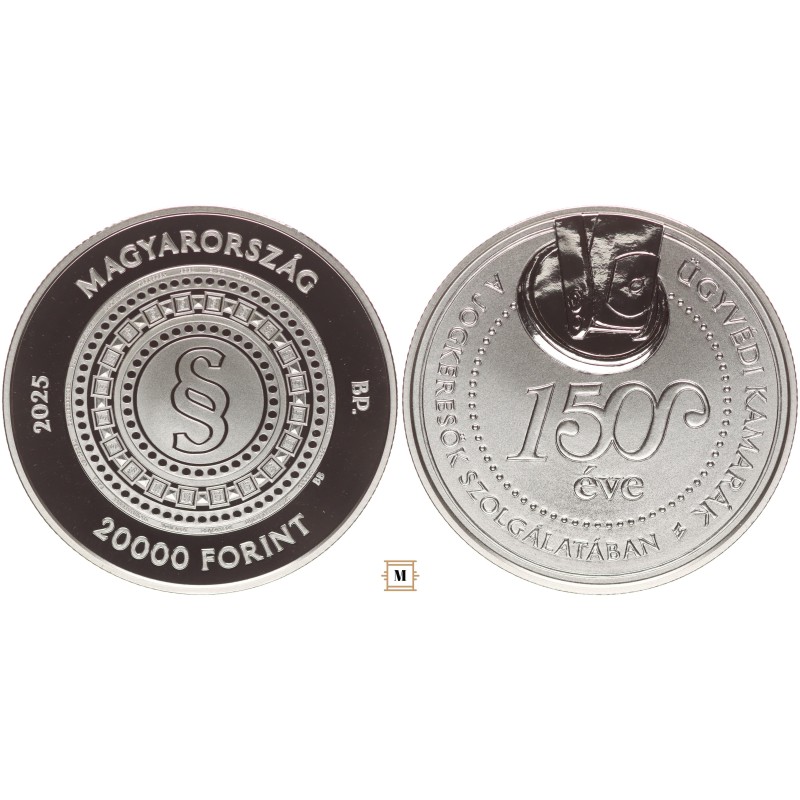 20000 forint 150 éves az Ügyvédi kamarák 2025 BP