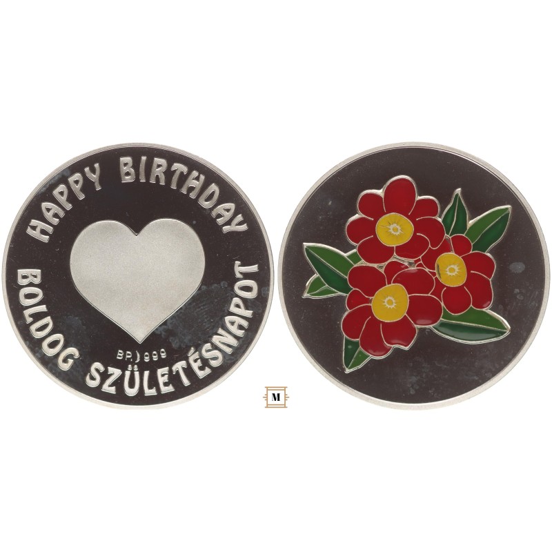Boldog Születésnapot ezüstérem