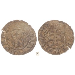 Mária 1382-1387/1395 denár liliom-liliom Kassa ÉH442