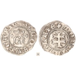 Mária 1382-1387/1395 denár liliom-liliom Kassa ÉH442