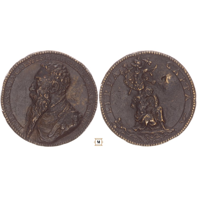 Lippa elfoglalása Johann Bap. Castaldo érem 1551 RRR!