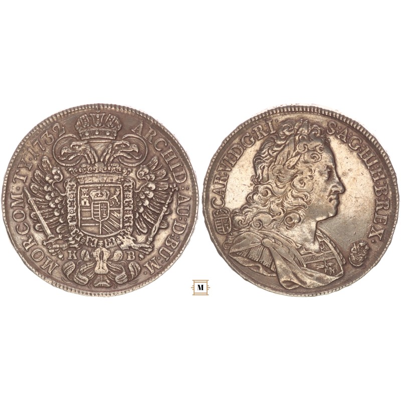 III. Károly tallér 1732 KB