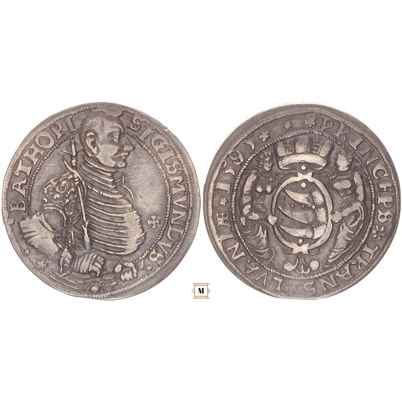 Erdély, Báthory Zsigmon tallér 1595 R!