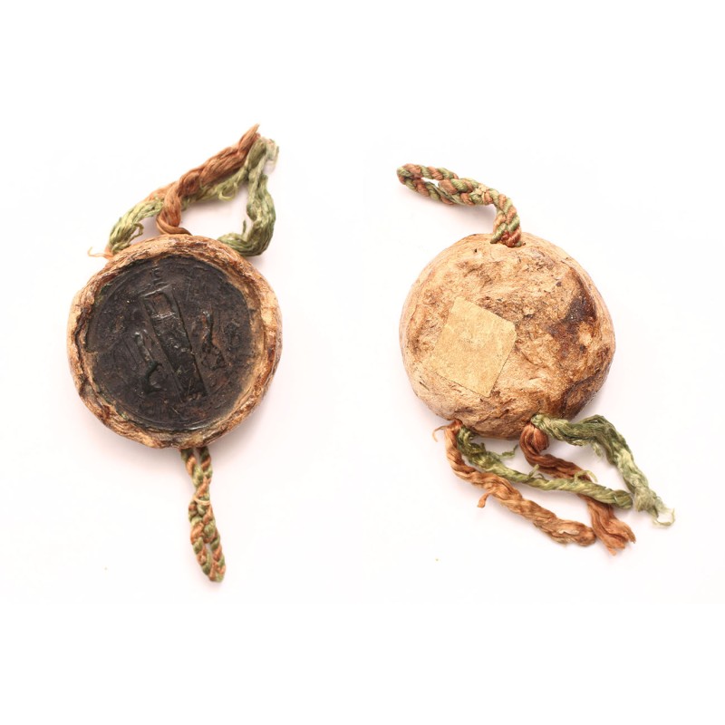 Körmend város középkori függőpecsétje oklevélről levéve 15.sz