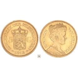 Hollandia 5 gulden 1912