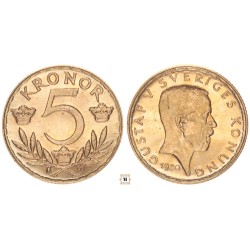 Svédország 5 kronor 1920