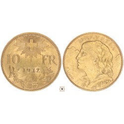 Svájc 10 frank 1912