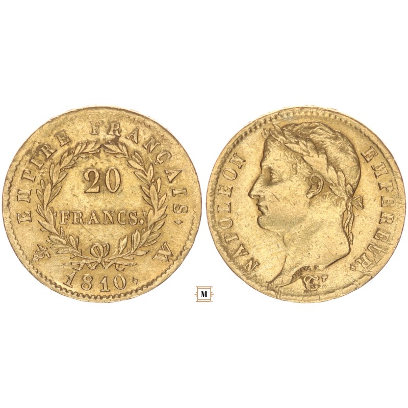 I. Napóleon 20 frank 1810 W