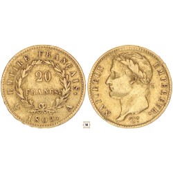 I. Napóleon 20 frank 1809 A