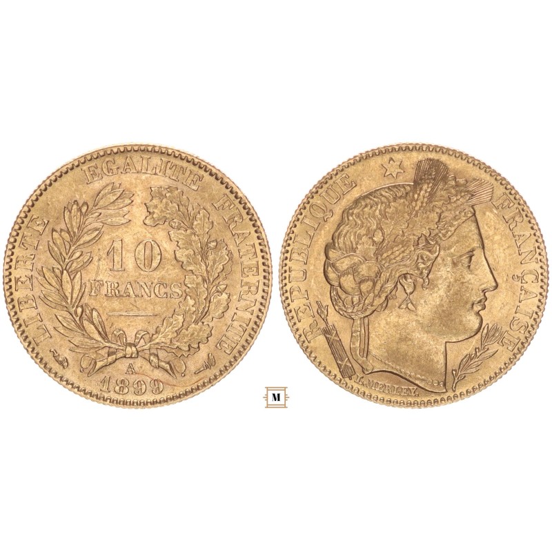 Franciaország 10 frank 1899