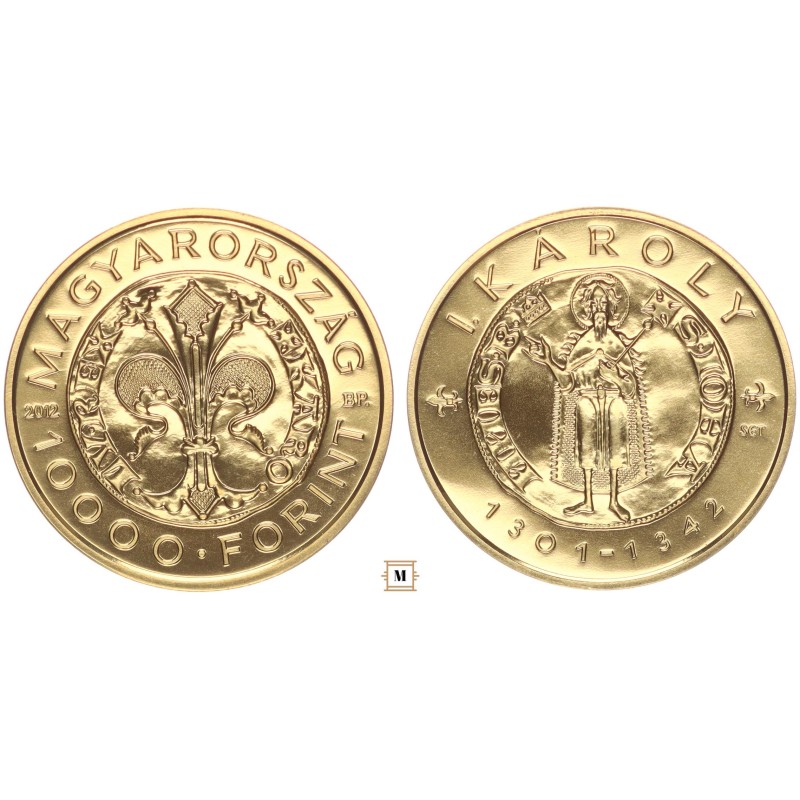 10000 forint I. Károly aranyforintja 2012 BP