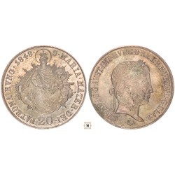 V. Ferdinánd 20 krajcár 1848 B