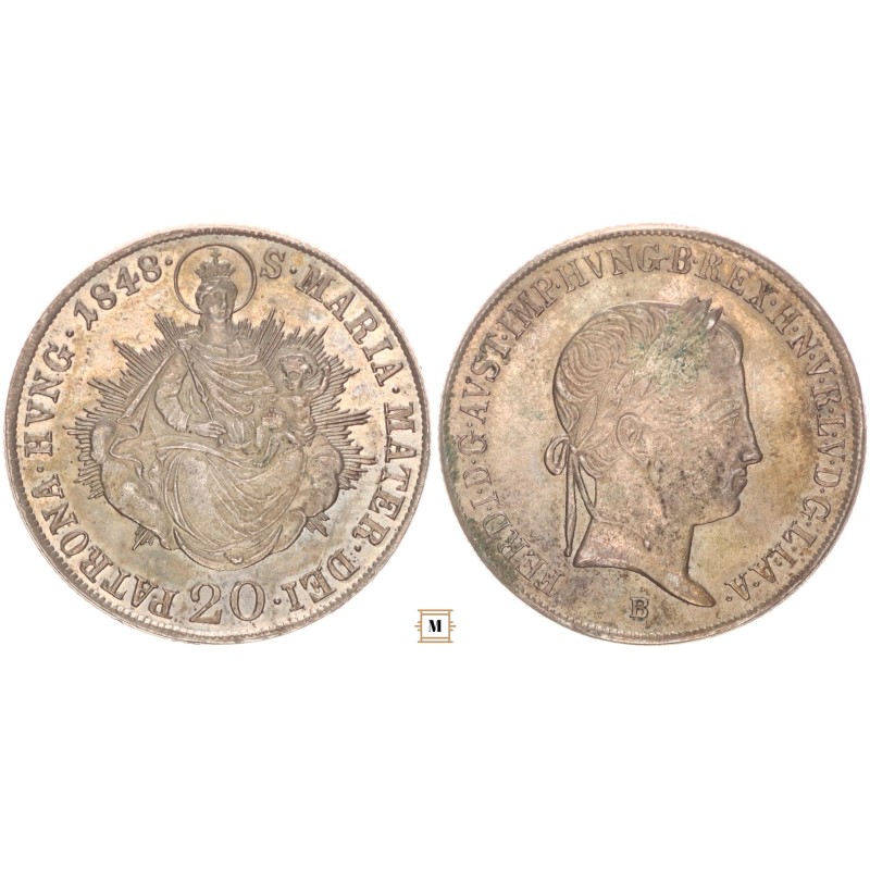 V. Ferdinánd 20 krajcár 1848 B