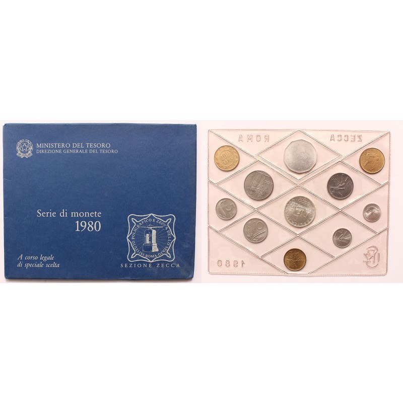 Olasz forgalmi sor 1980 ezüst 500 líra