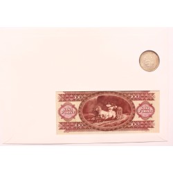 100 forint 1992 + 5 Ft 1947 - Kossuth Lajos szett