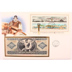 20 forint 1975 bankjegyes levél