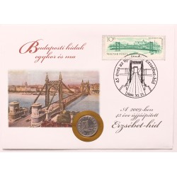 50 fillér 1999 érmés boríték - Erzsébet híd 2.