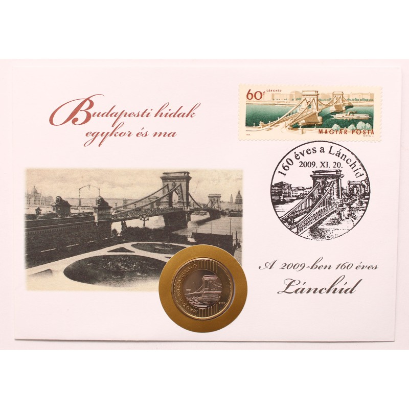 200 Ft 2009 érmés boríték - Lánchíd 1.