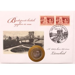 200 Ft 2009 érmés boríték - Lánchíd 2.