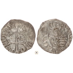 Zsigmond 1387-1437 denár ÉH449u ritkább verdejegy