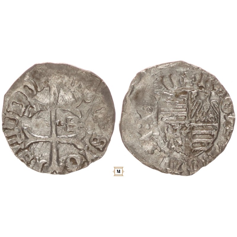 Zsigmond 1387-1437 denár ÉH449u ritkább verdejegy