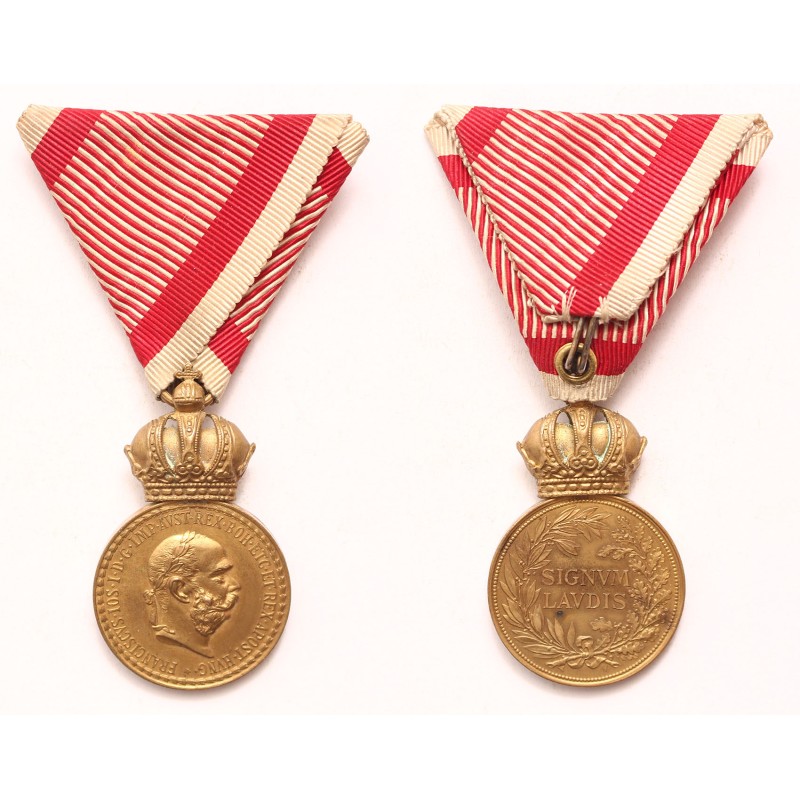 FJ bronz Signum Laudis hadiszalagon