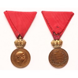 FJ bronz Signum Laudis vörös szalagon