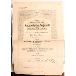 Friedrich Hora tartalékos főhadnagy papírjai /adományozók/