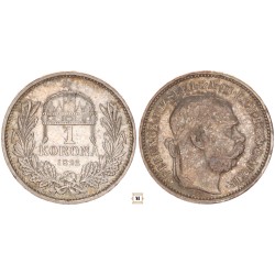 Ferenc József 1 korona 1892 KB