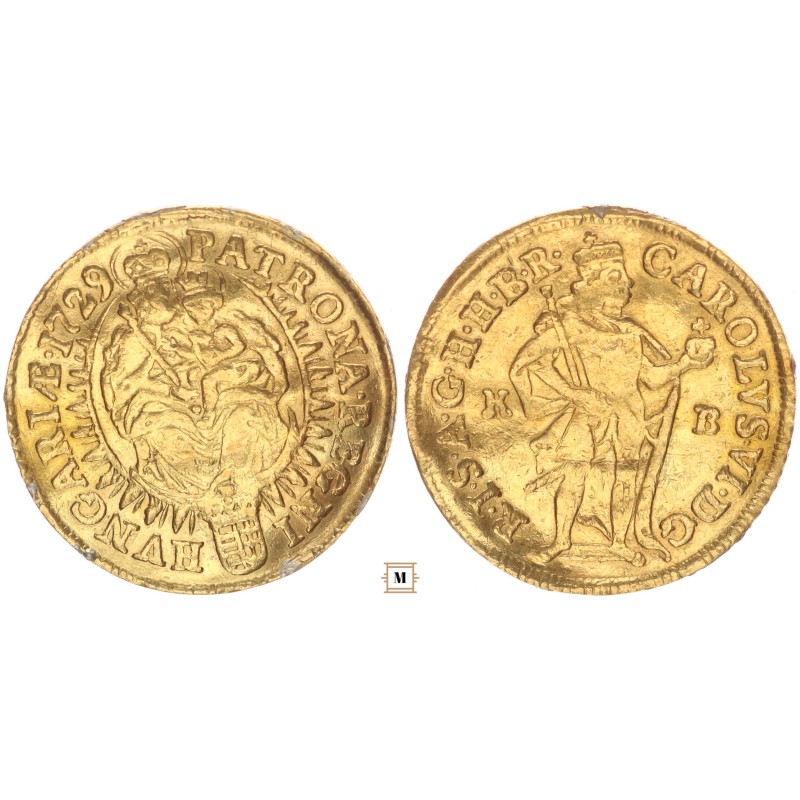 III. Károly dukát 1729 KB