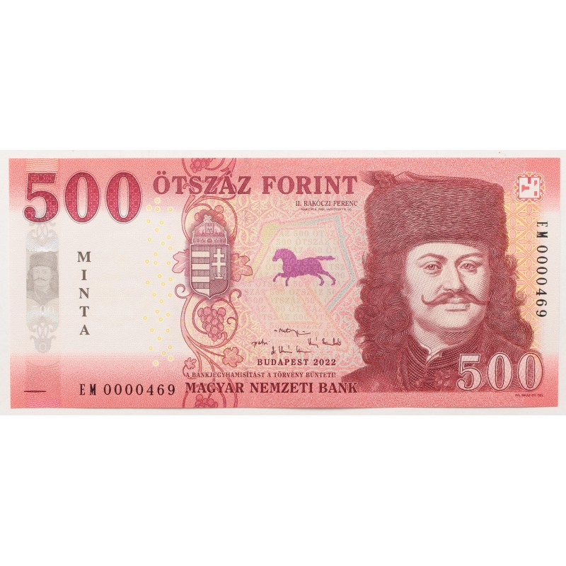 500 forint 2022 EM MINTA