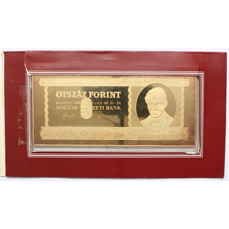 500 Ft  1990 ezüstbankjegy 7 uncia