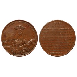 Buda visszafoglalása 1686 bronz érem