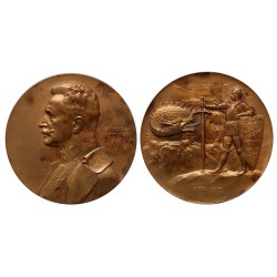 Conrad von Hötzendorf vezérkari főnök 1914-1915 bronz érem