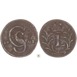 Selmecbánya I. Lipót bányapénz 1702