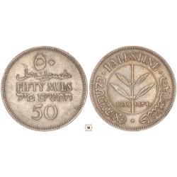 Palesztína 50 mils 1939