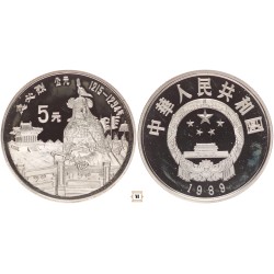 Kína 5 yuan Kublaj Kán 1989