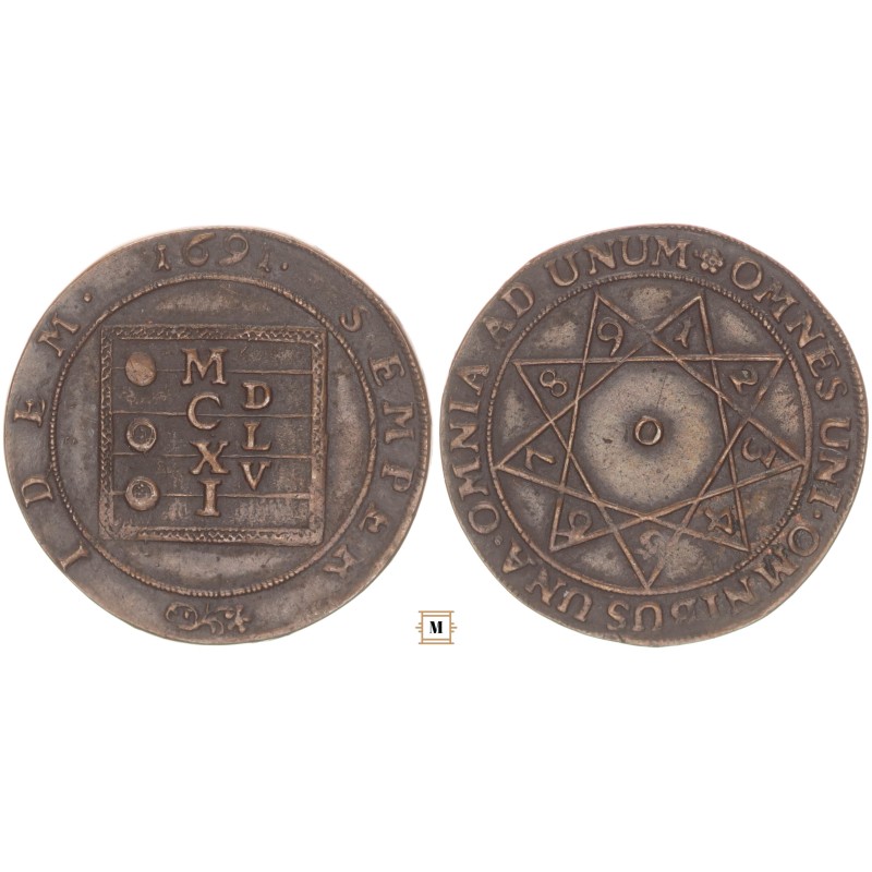 I. Lipót magyar város bányapénze 1691