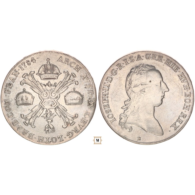 II. József koronatallér 1784 B