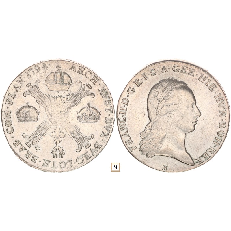 II. Ferenc koronatallér 1794 H Günzburg